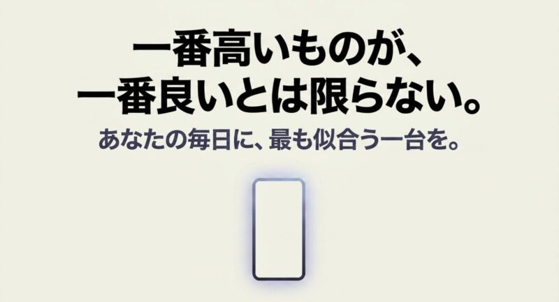 一番高いモデルではなく自分の毎日に最も似合うiPhoneを選ぼう