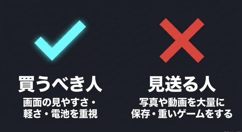 Galaxy A57 5Gを買うべき人(画面・軽さ・電池重視)と見送る人(大容量データ・重いゲーム重視)