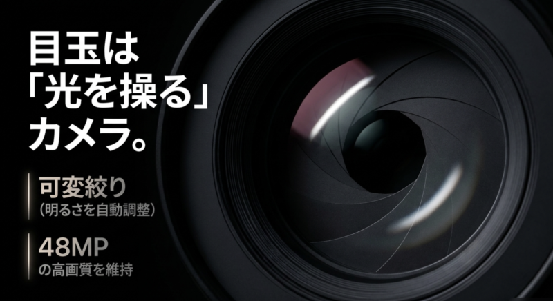 目玉は光を操るカメラ。可変絞りと48MP高画質を維持するiPhone 18 Proの予想